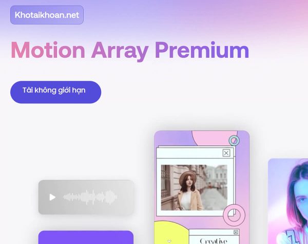 Tài khoản Motion Array